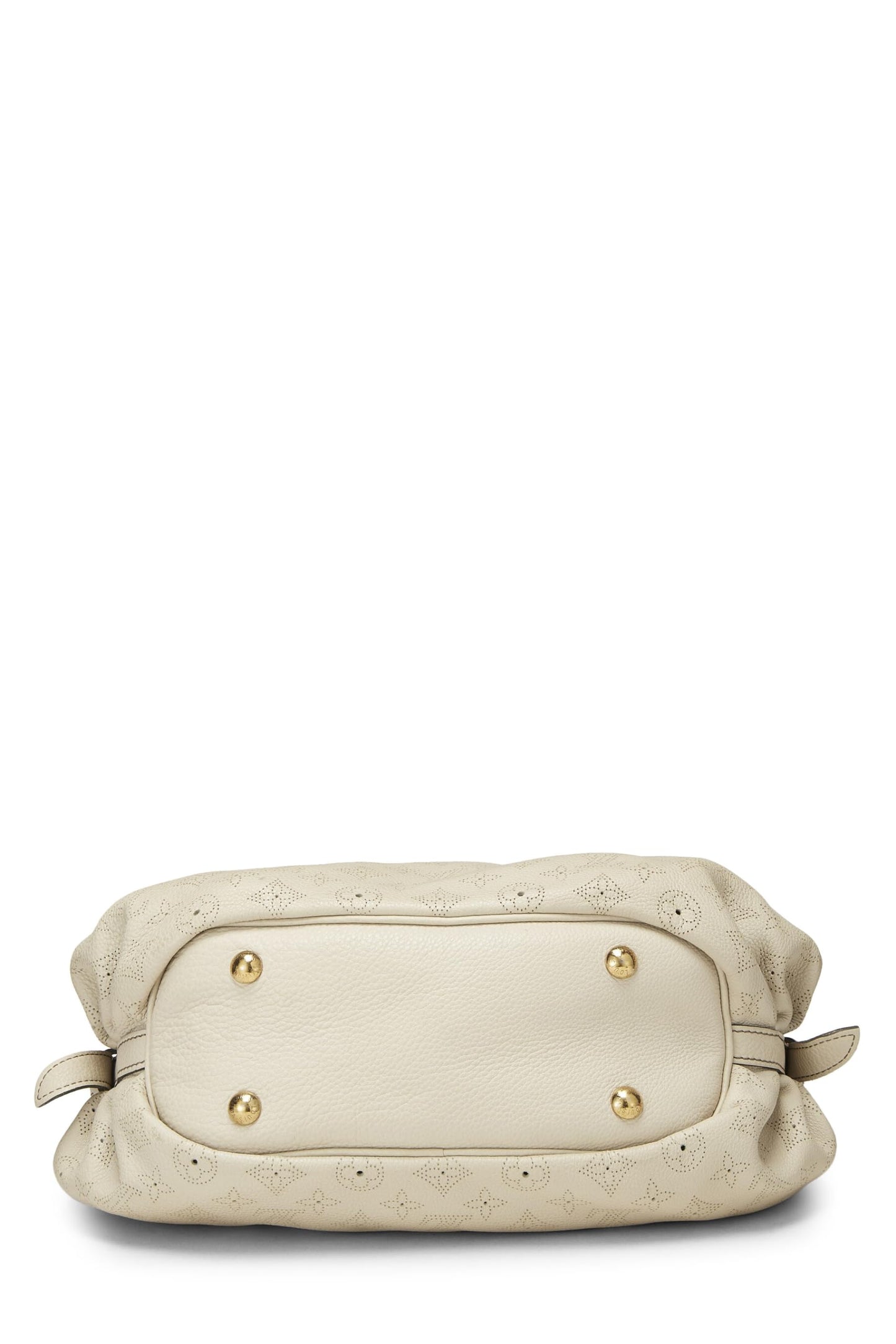 Louis Vuitton, sac à main en cuir Mahina XS blanc monogrammé d'occasion, blanc