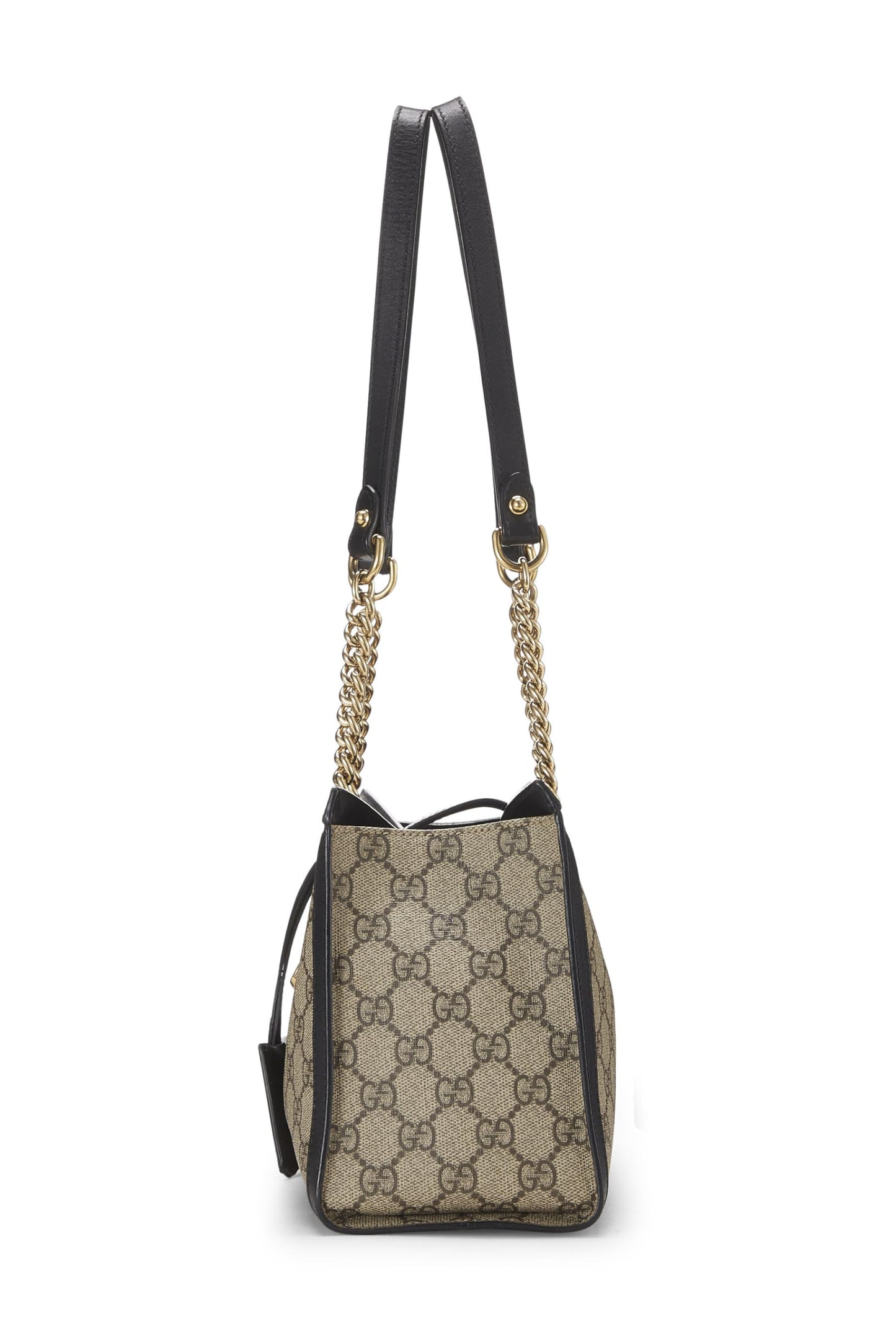 Gucci, Bolso tote pequeño con candado GG Supreme negro Pre-Loved, Negro