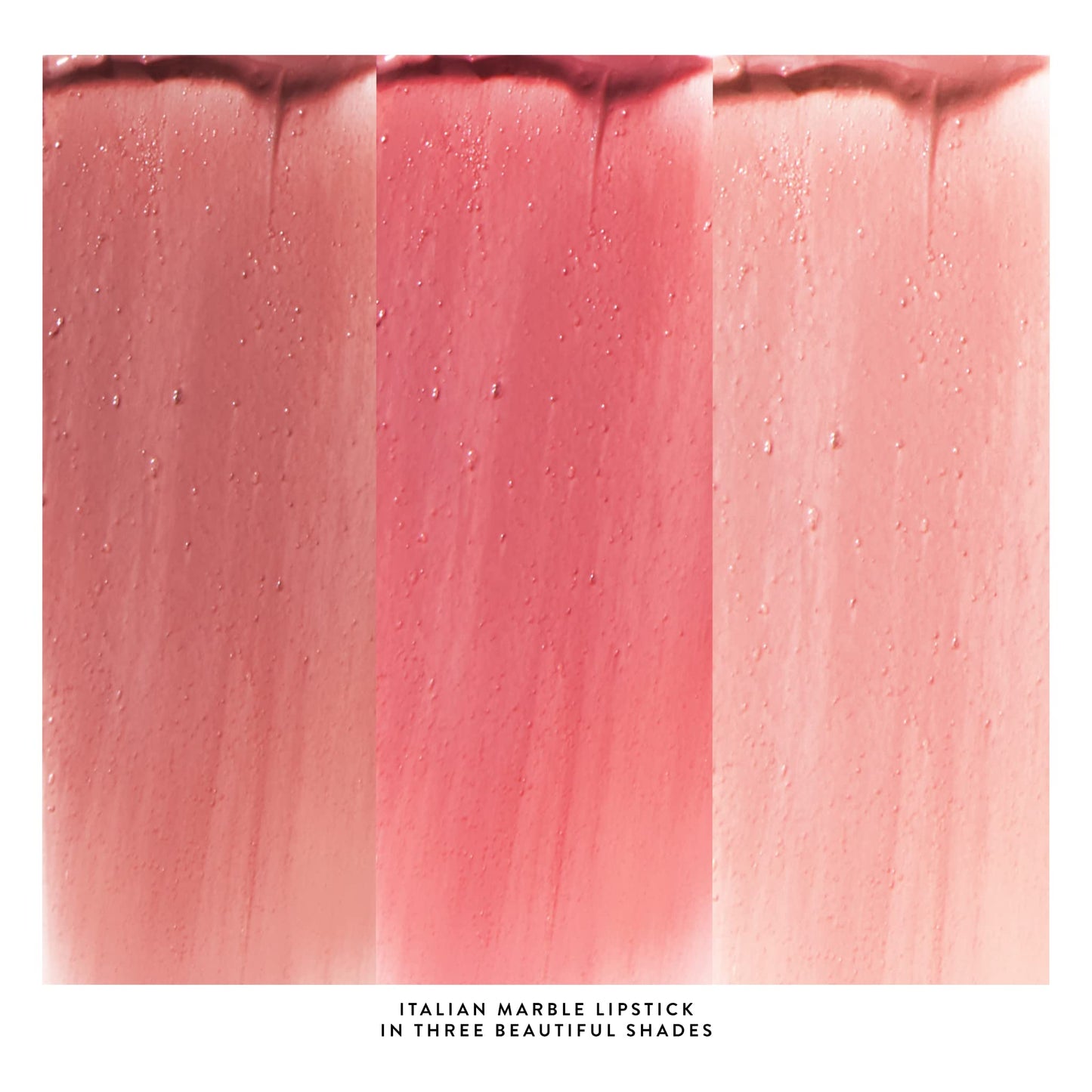 Trío de labiales hidratantes transparentes Italian Marble de LAURA GELLER NEW YORK (3 piezas): Berry Vanilla, Honey Bun, Strawberry Toffee