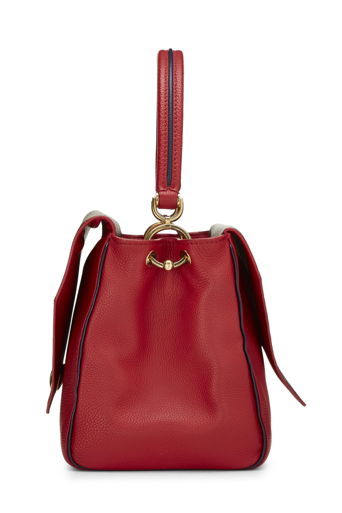 Louis Vuitton, Bolso con doble V de cuero con monograma rojo Pre-Loved, Rojo