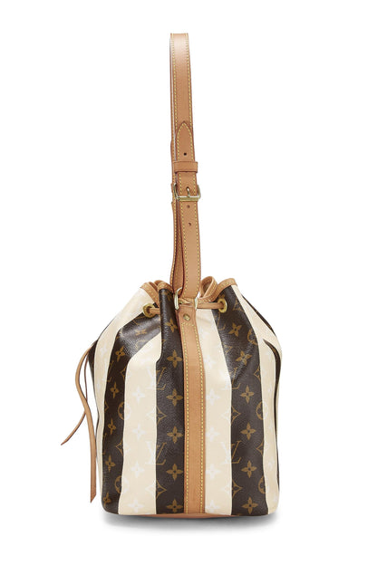 Louis Vuitton, Femme Pré-Aimée Toile Monogram Crème Rayures Noé Petite, Crème, Petit