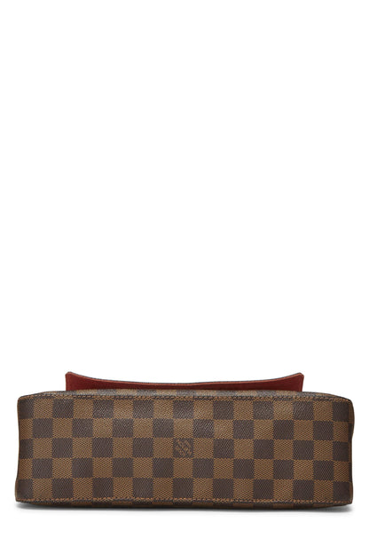 Louis Vuitton, toile Damier Ebene Looping PM d'occasion, marron