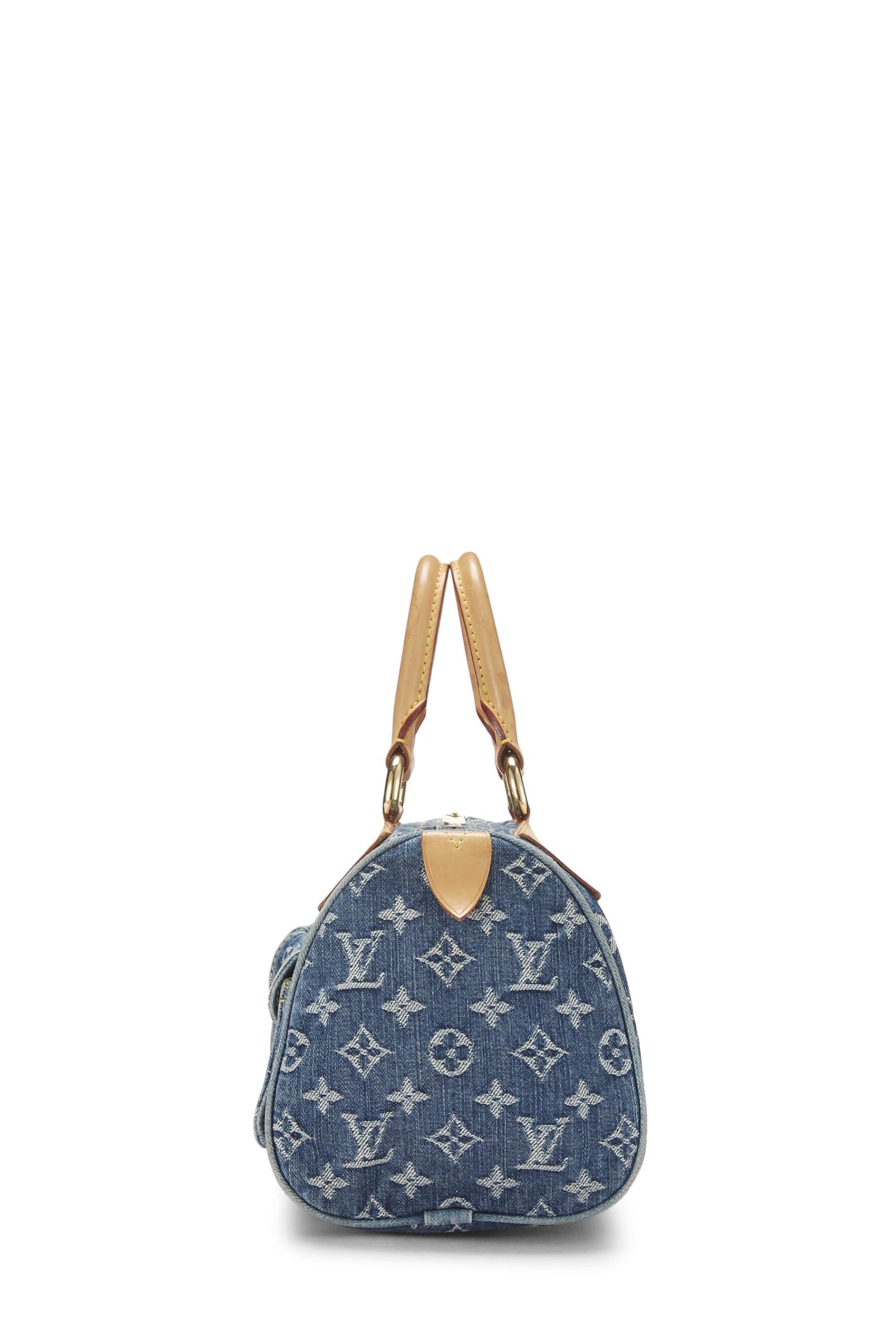 Louis Vuitton, Neo Speedy en denim bleu monogrammé d'occasion, bleu