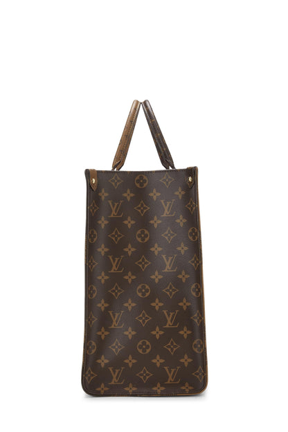 Louis Vuitton, Pre-Loved Monogram Reversed Giant On The Go GM, Brown