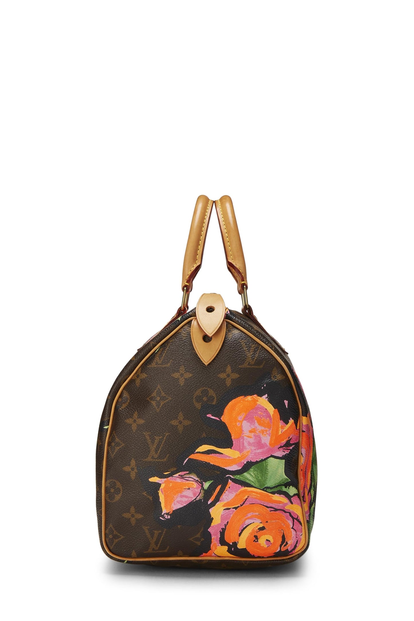 Louis Vuitton, Stephen Sprouse x Louis Vuitton Monogram Roses Speedy 30 d'occasion, marron