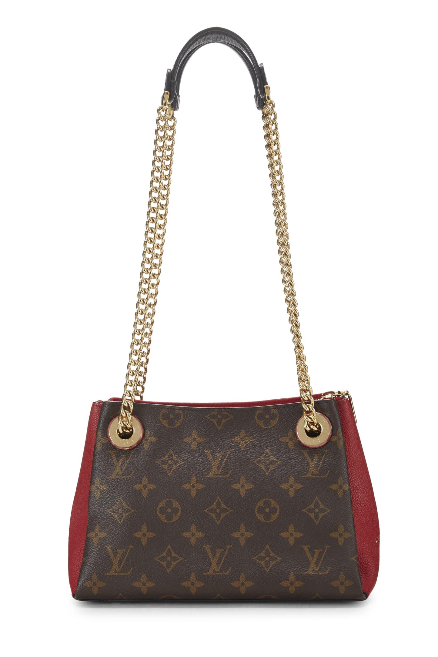 Louis Vuitton, Lienzo con monograma rojo Pre-Loved Surene BB, Rojo