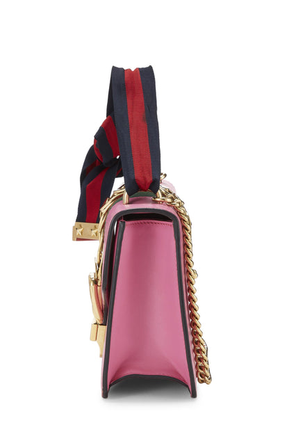 Gucci, Sylvie Mini en cuir rose d'occasion, rose