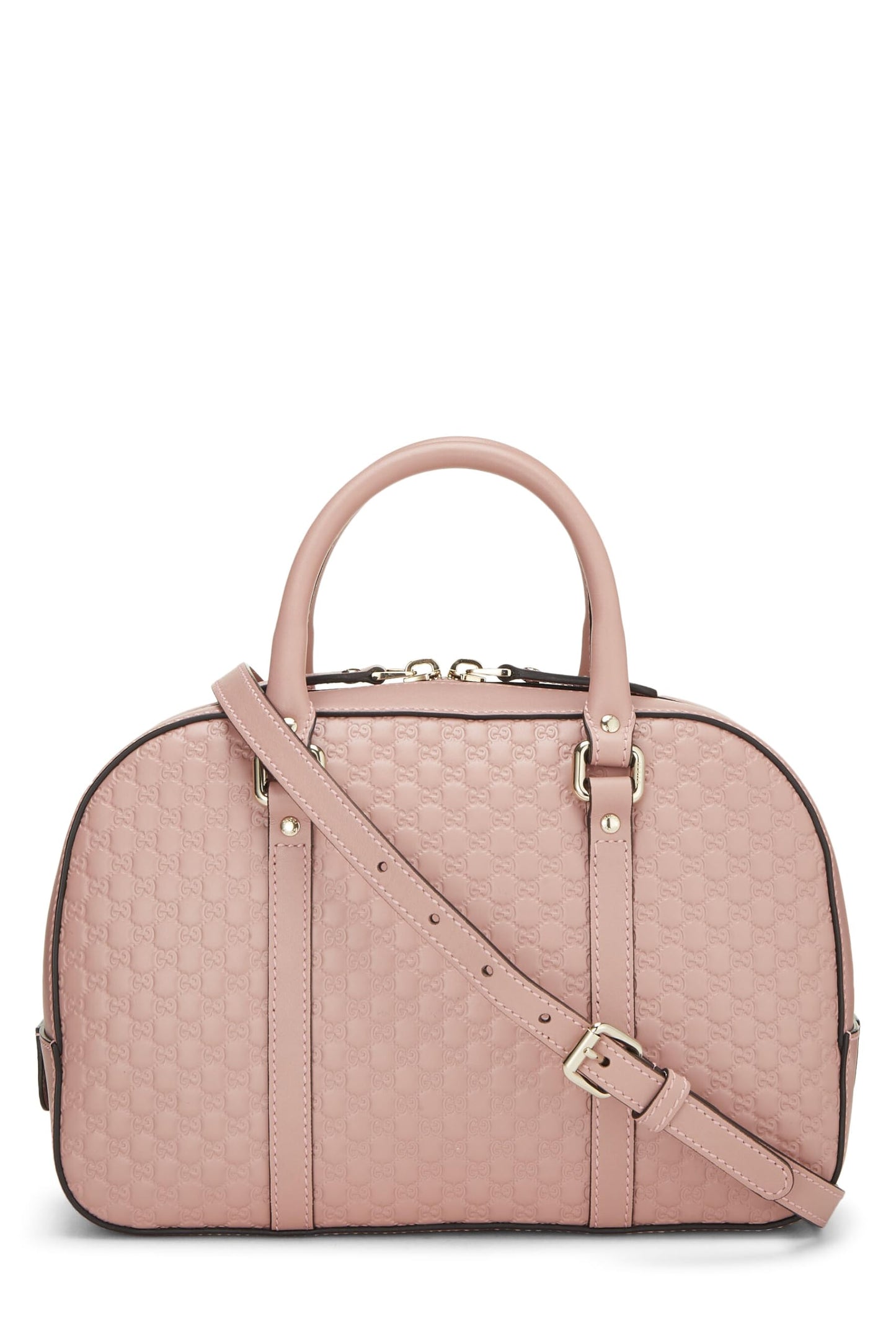 Gucci, Pre-Loved Pink Microguccissima Leather Convertible Handbag, Pink