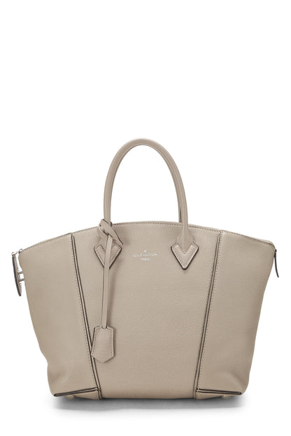 Louis Vuitton, Lockit MM en cuir souple taurillon gris d'occasion, gris