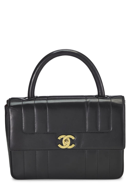 Chanel, Pre-Loved Black Vertical Lambskin Kelly, Black