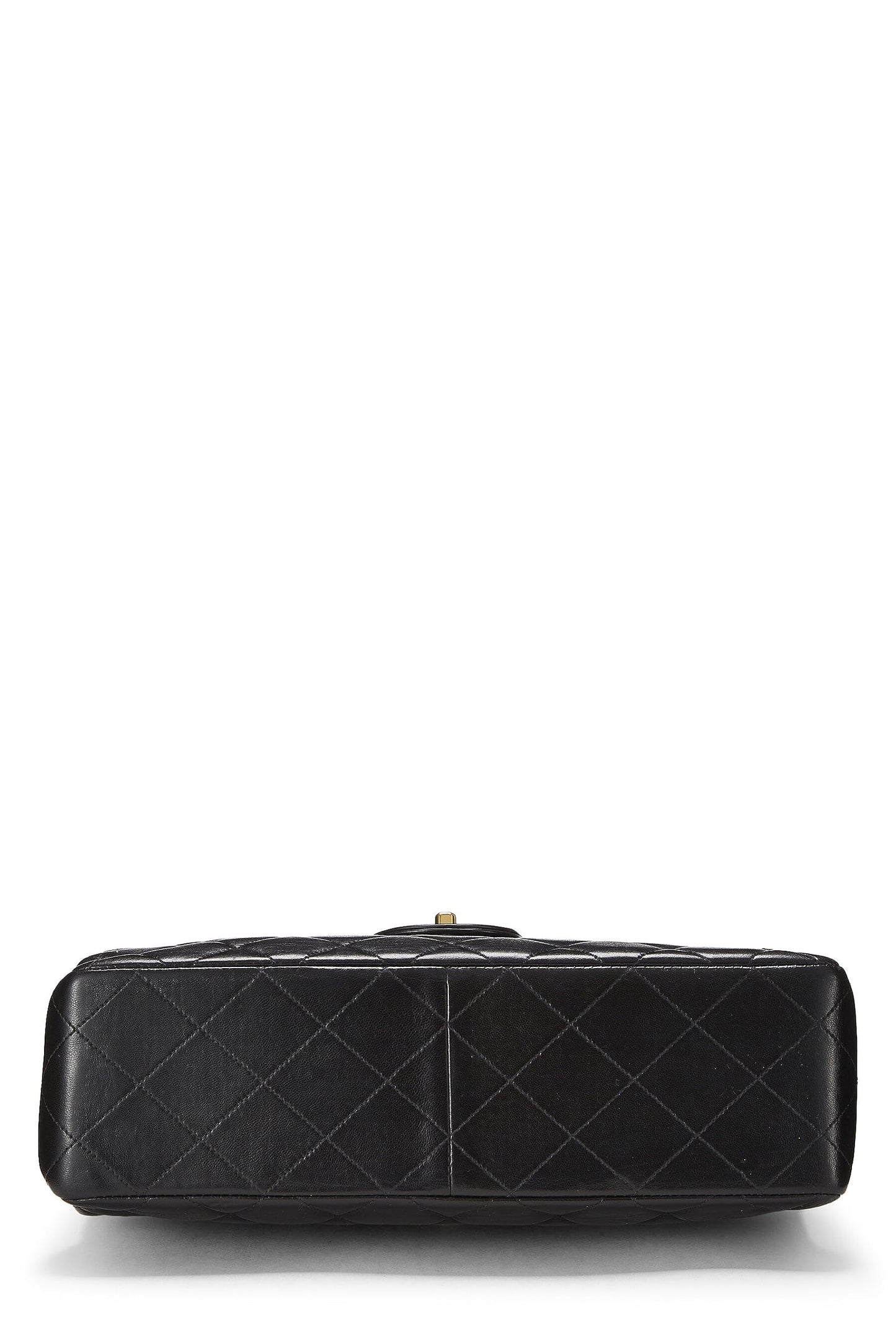 Chanel, Pre-Loved Black Quilted Lambskin Double Sided Classic Flap Jumbo, Black