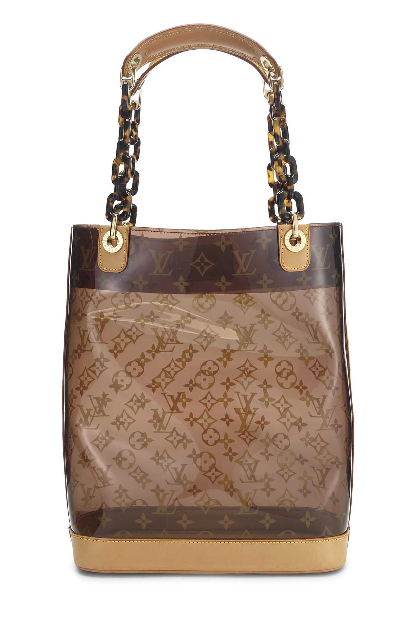 Louis Vuitton, Cabas MM en vinyle Monogram Ambre d'occasion, marron