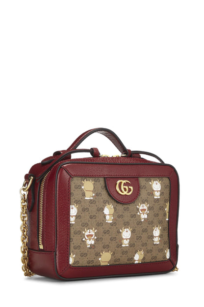 Gucci, sac pour appareil photo en toile enduite Doraemon x Gucci d'occasion, rouge