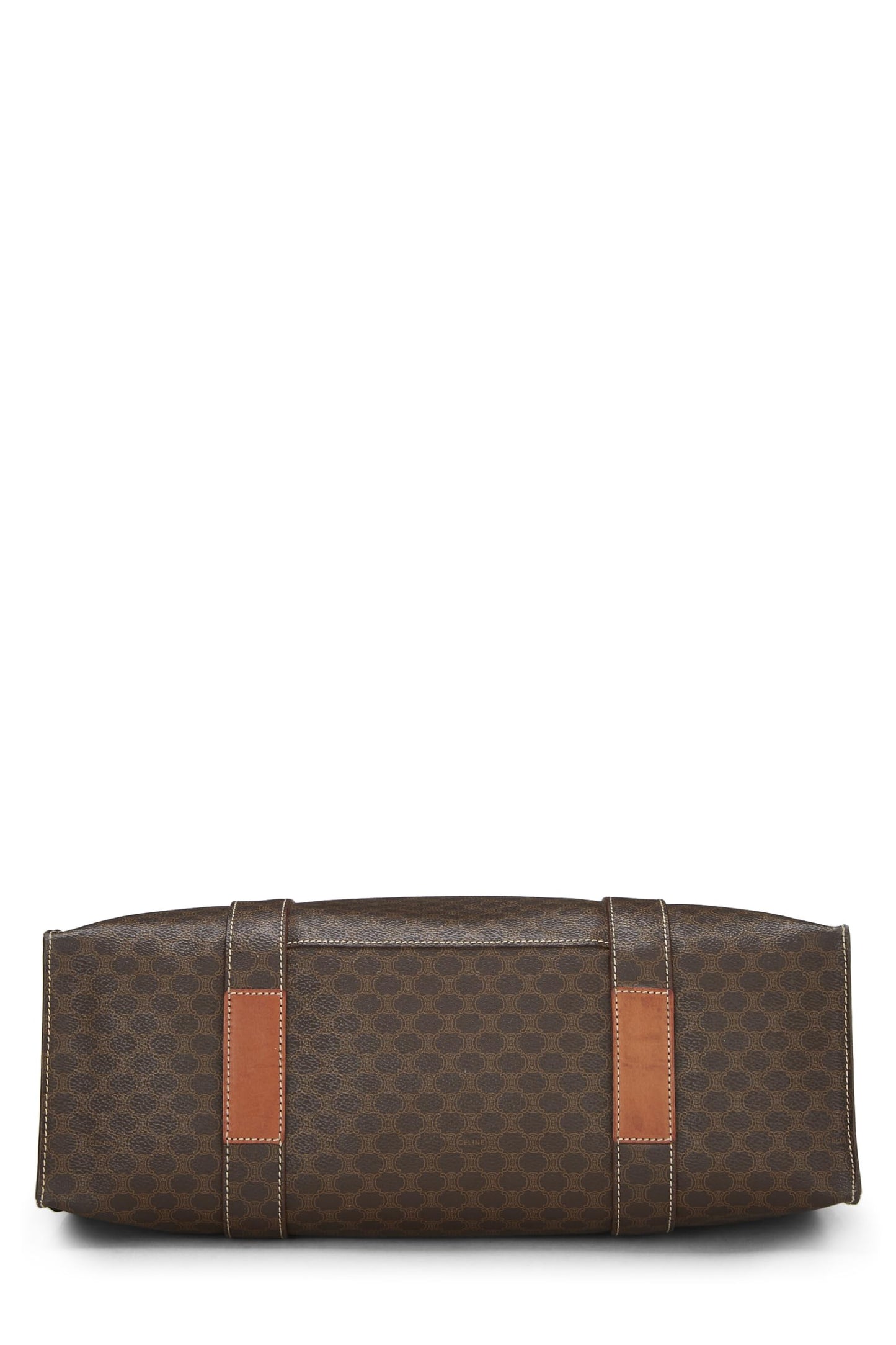 Céline, Pre-Loved Brown Macadam Coated Canvas Tote, Brown