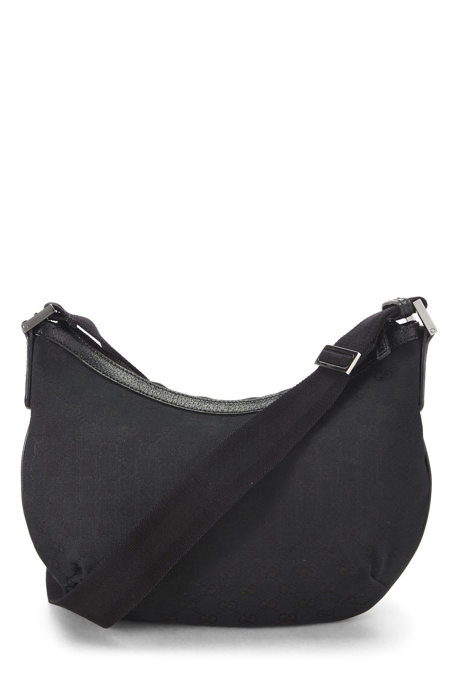 Gucci, Bandolera pequeña de lona GG Original negra Pre-Loved, Negro