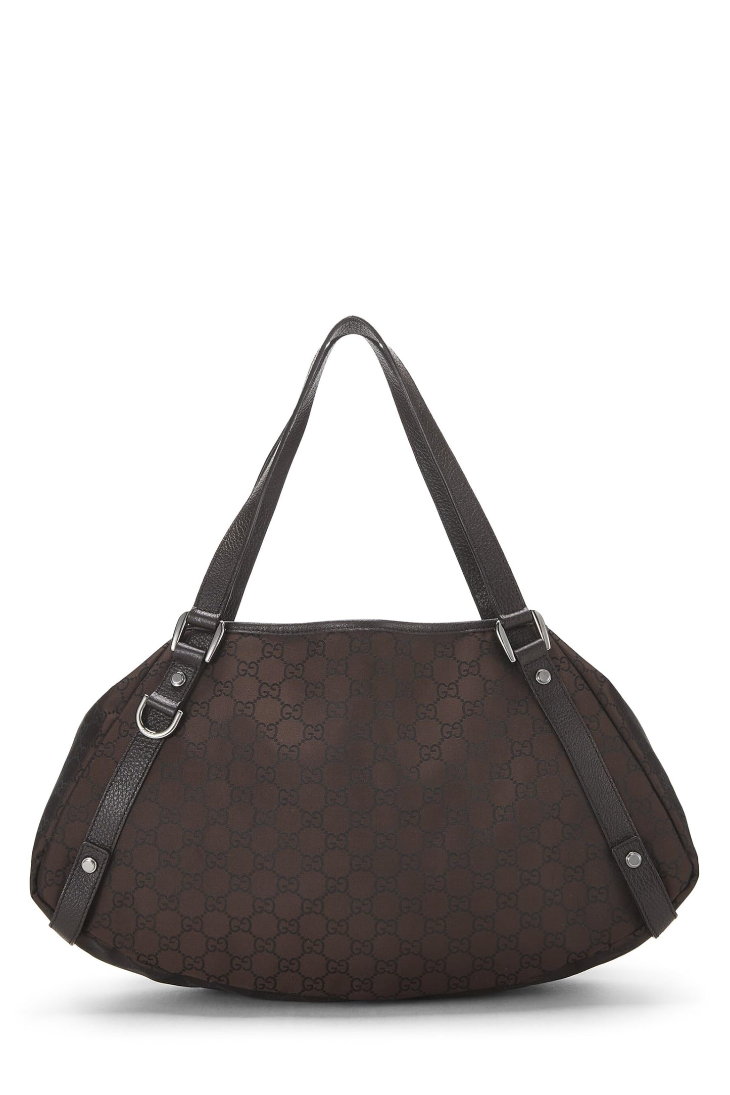 Gucci, Pre-Loved Brown GG Nylon Abbey Tote Large, Brown