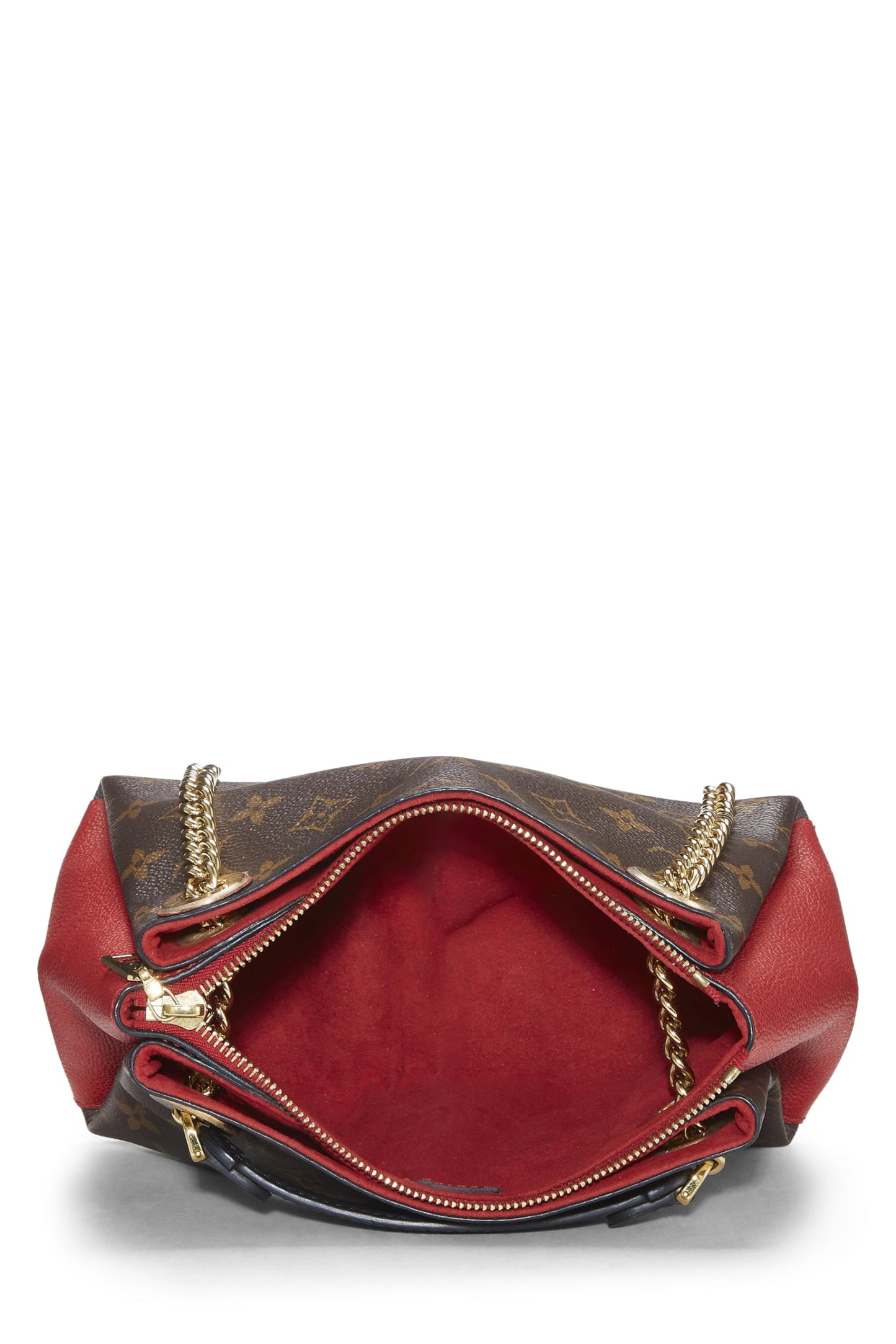 Louis Vuitton, Lienzo con monograma rojo Pre-Loved Surene BB, Rojo