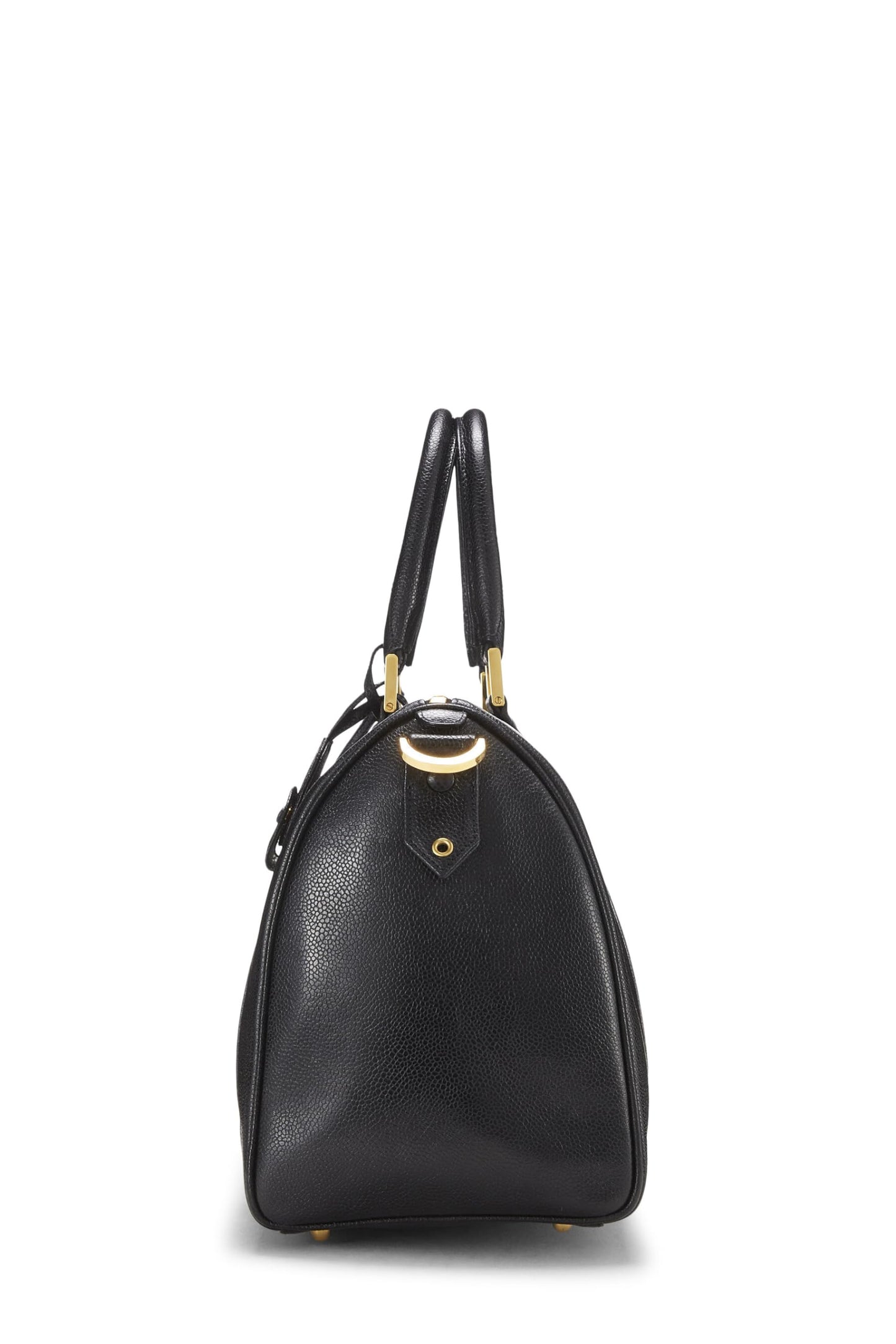 Chanel, Pre-Loved Black Caviar Boston Small, Black