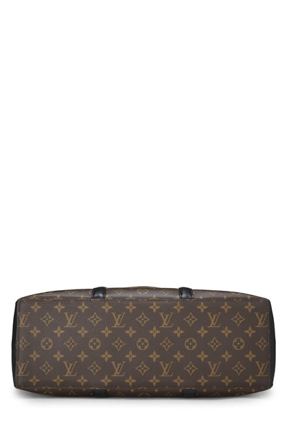 Louis Vuitton, sac fourre-tout Weekend GM en toile Macassar en toile Monogram noire d'occasion, noir