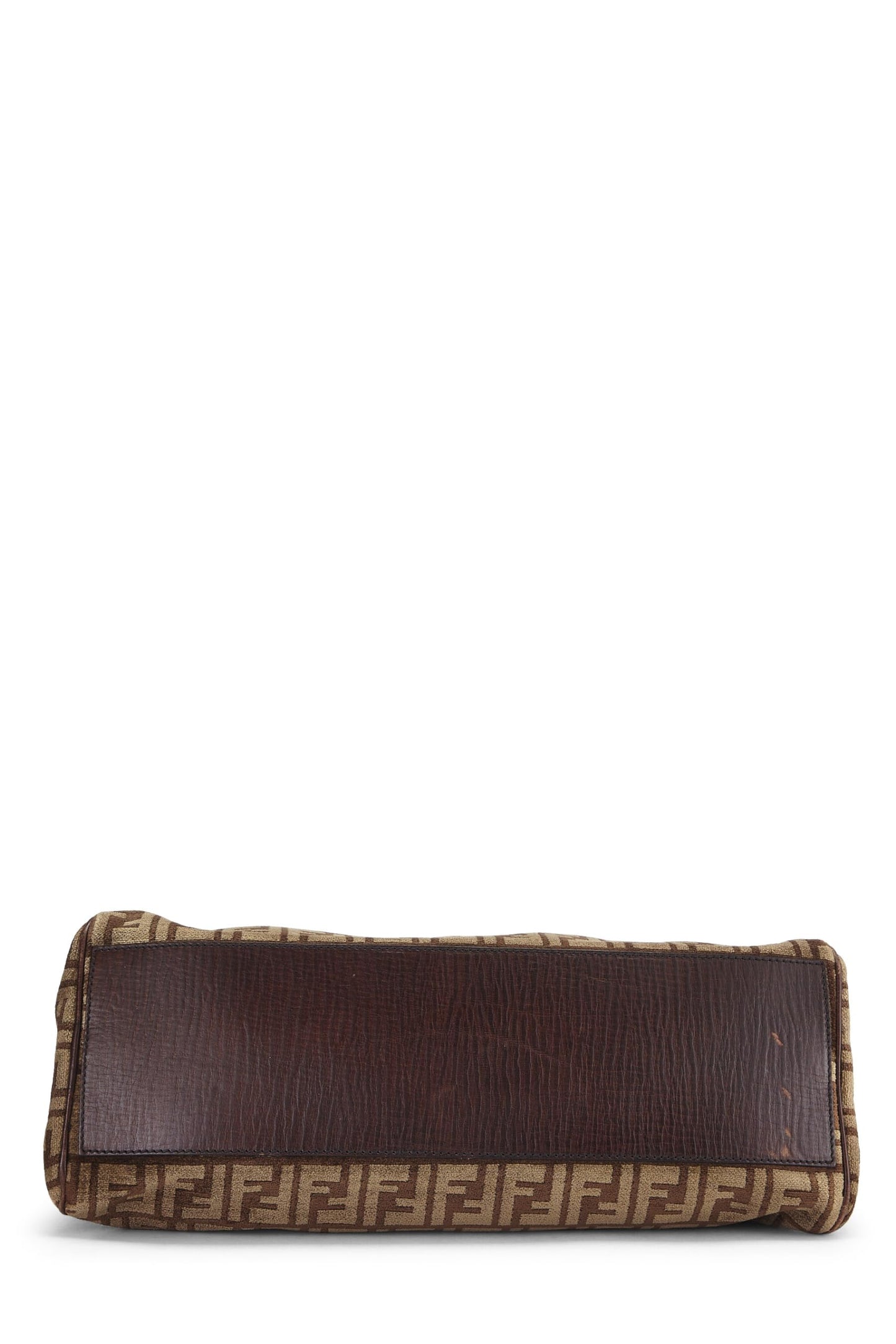 Fendi, Sac Du Jour Medium en velours marron Zucca d'occasion, marron