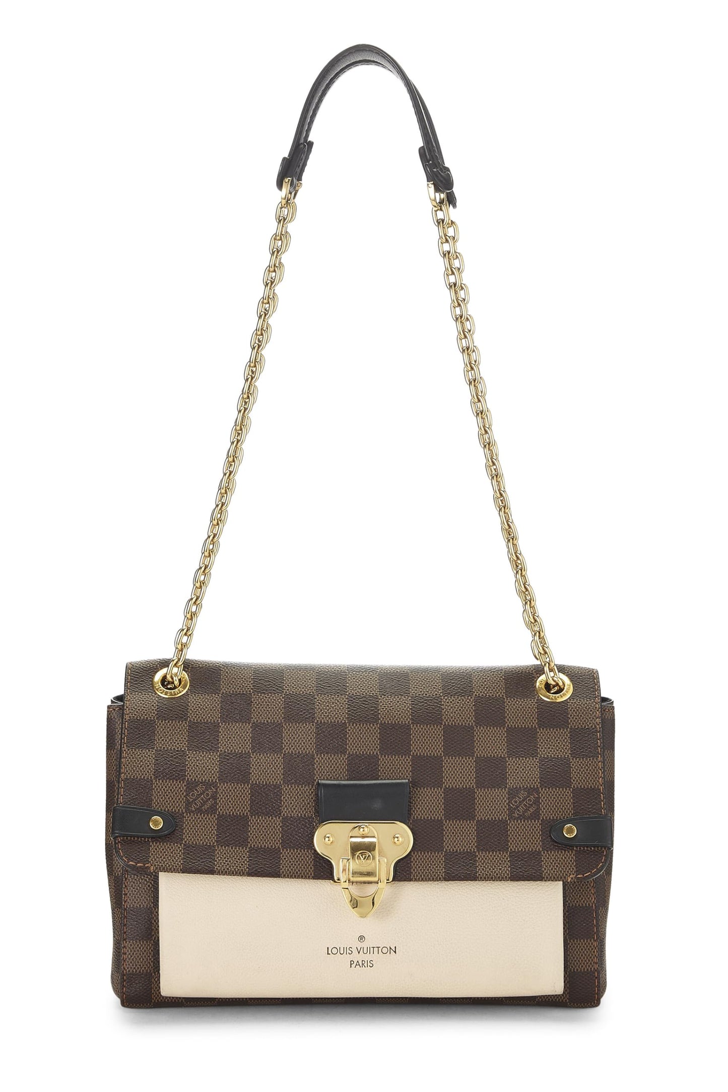 Louis Vuitton, Beige pré-aimé Damier Ebene Vavin PM NM, Beige