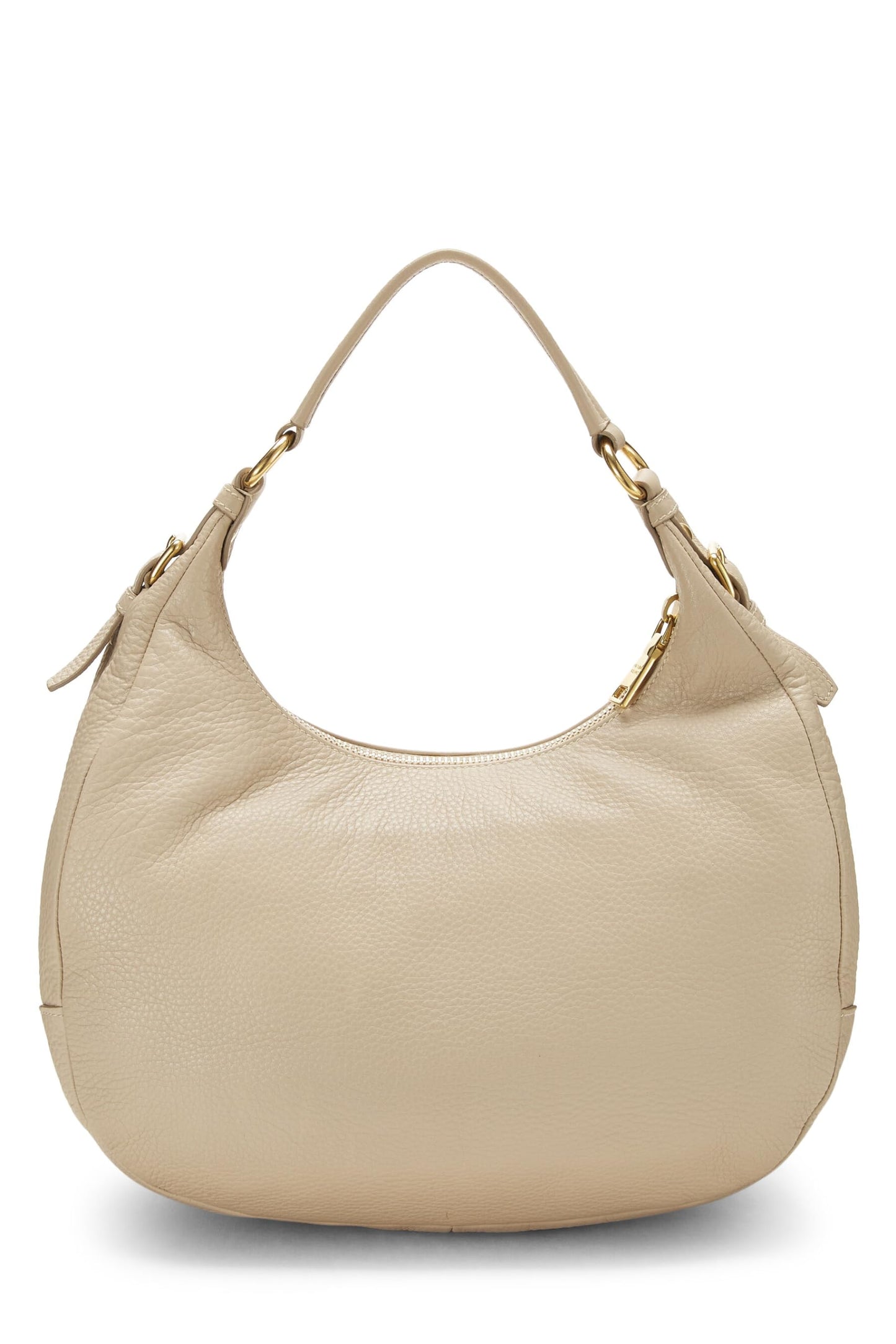 Prada, Vitello Daino Hobo Medium Beige Pré-Aimé, Beige