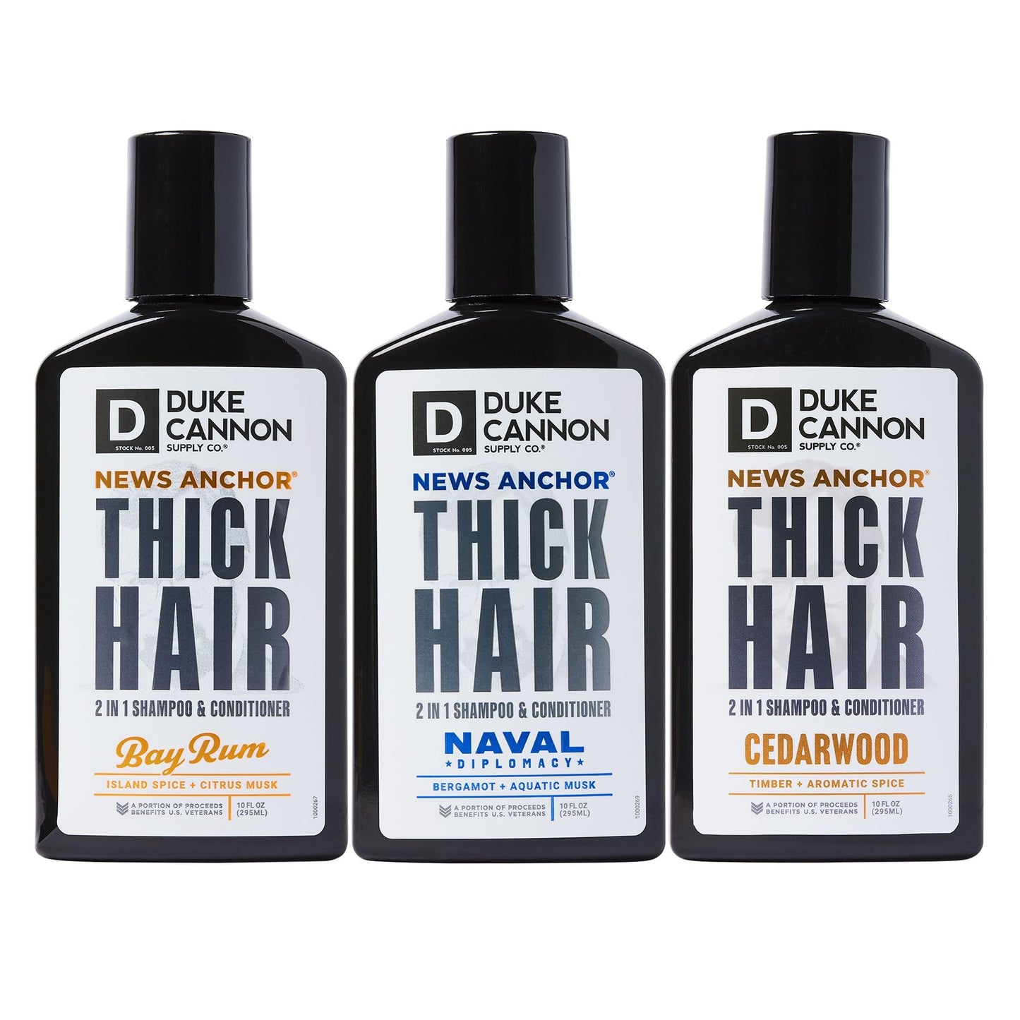 Duke Cannon News Anchor 2-in-1 Hairwash Variety Pack - 3 Pack