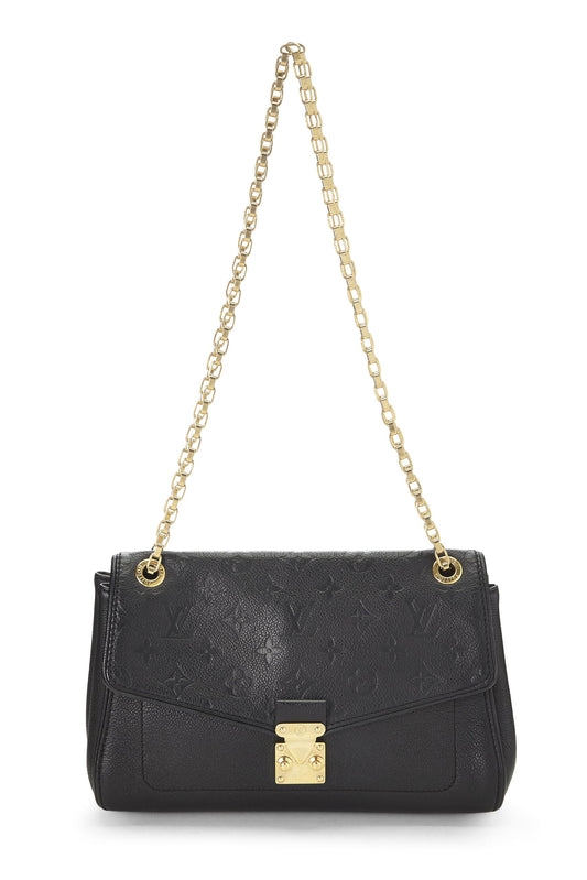 Louis Vuitton, Monogramme noir pré-aimé Empreinte Saint Germain PM, Noir