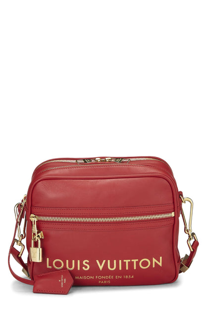 Louis Vuitton, Paname Takeoff en cuir rouge d'occasion, rouge