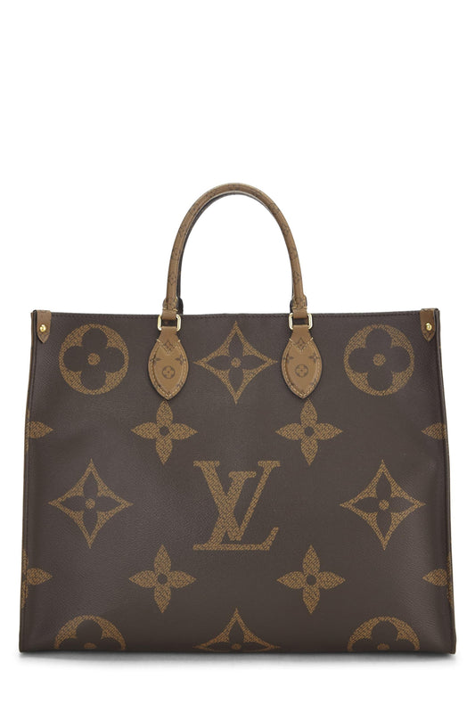 Louis Vuitton, Pre-Loved Monogram Reversed Giant On The Go GM, Brown