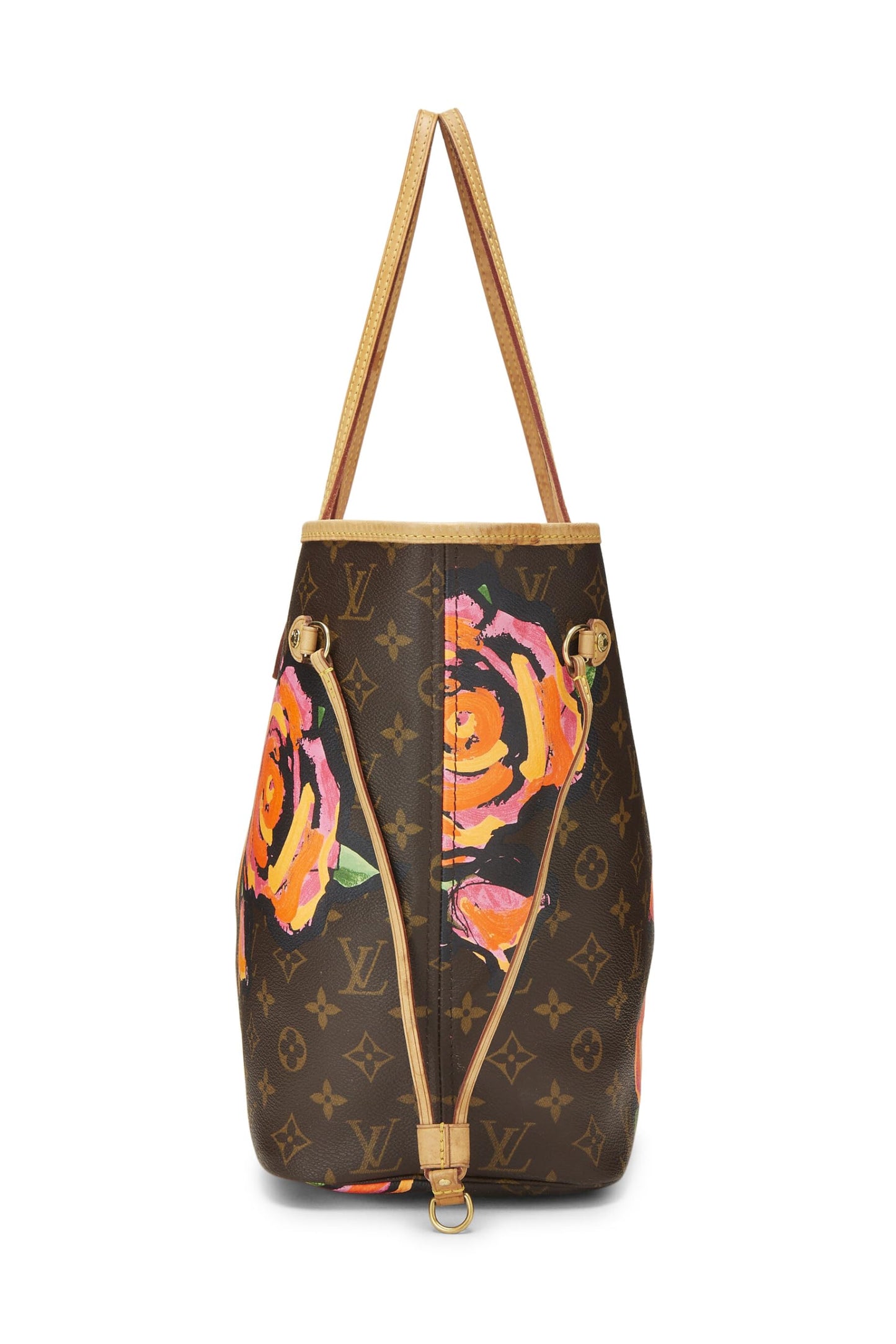 Louis Vuitton, Stephen Sprouse x Louis Vuitton Monogram Canvas Roses Neverfull MM, Marron