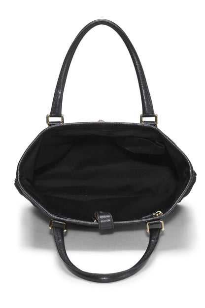 Gucci, Bolso tote New Jackie de lona GG negro Pre-Loved, Negro