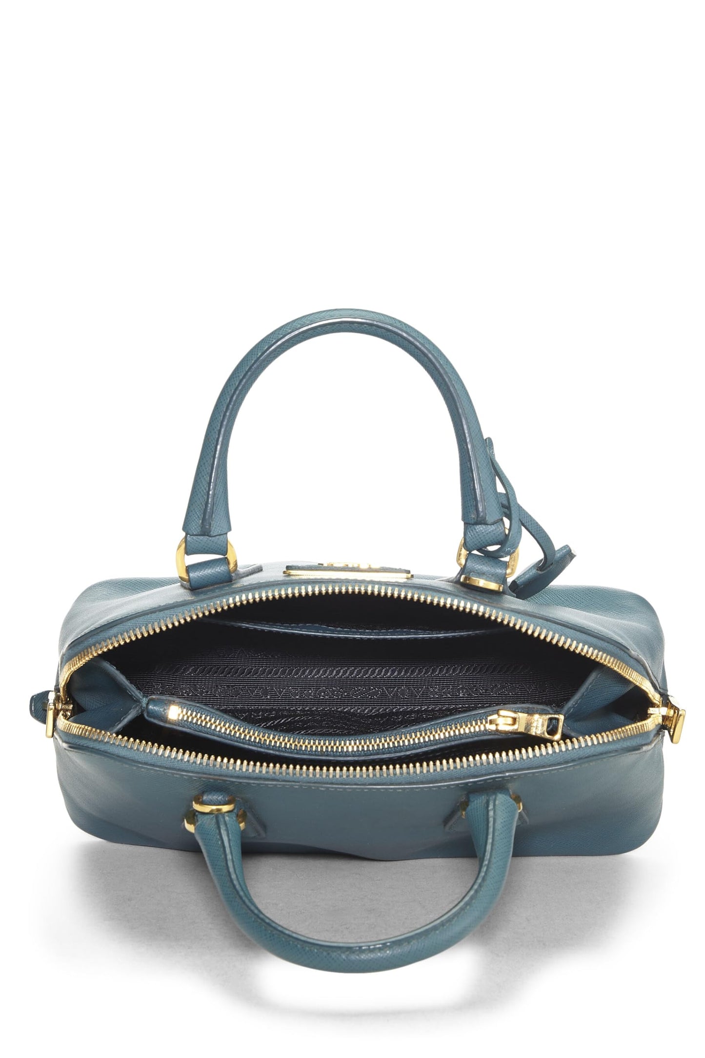 Prada, Pre-Loved Blue Saffiano Leather Promenade Mini, Blue