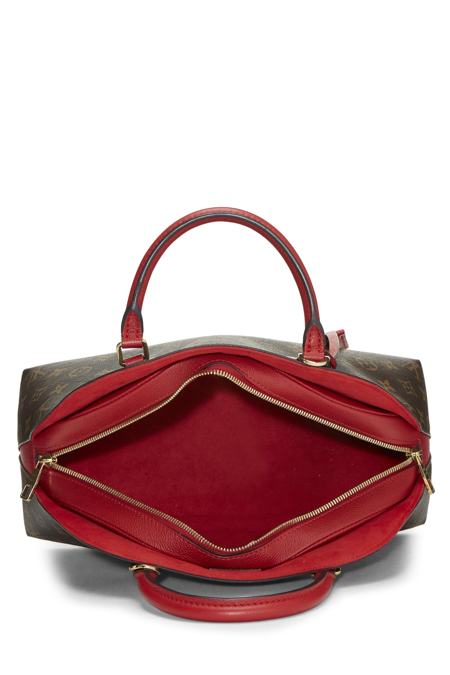 Louis Vuitton, Alma BNB de lona con monograma rojo Pre-Loved, Rojo