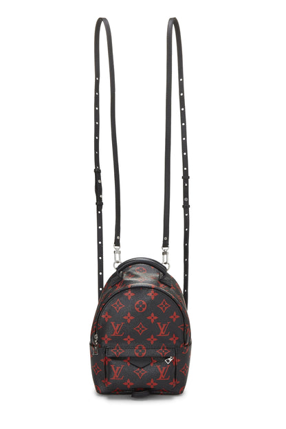 Louis Vuitton, Mini sac à dos Palm Springs Monogram Infrarouge en édition limitée d'occasion, noir