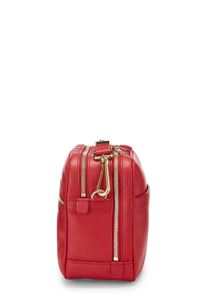 Louis Vuitton, Pre-Loved Red Leather Paname Takeoff, Red