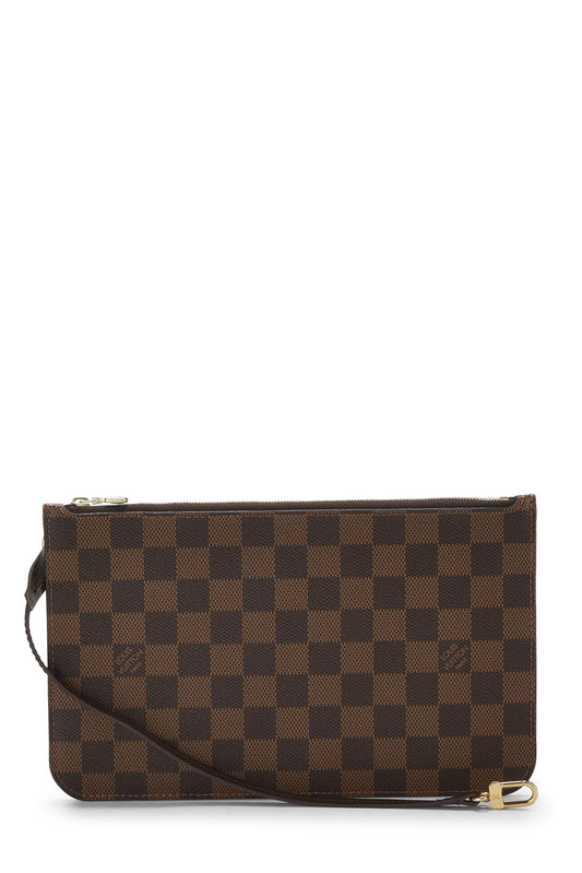 Louis Vuitton, pochette Neverfull MM Damier Ebene d'occasion, marron