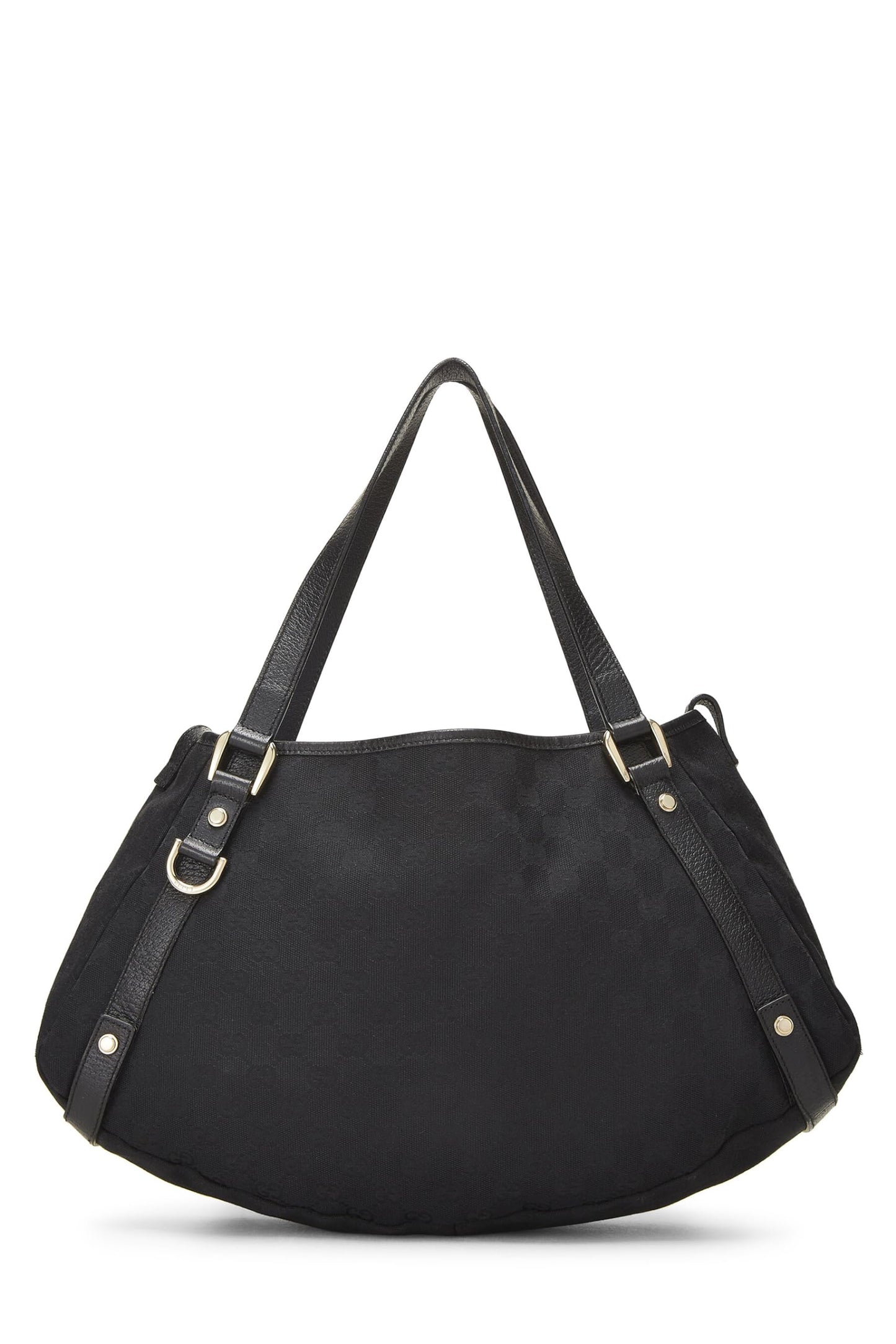 Gucci, sac fourre-tout Abbey en toile GG noir d'occasion, noir