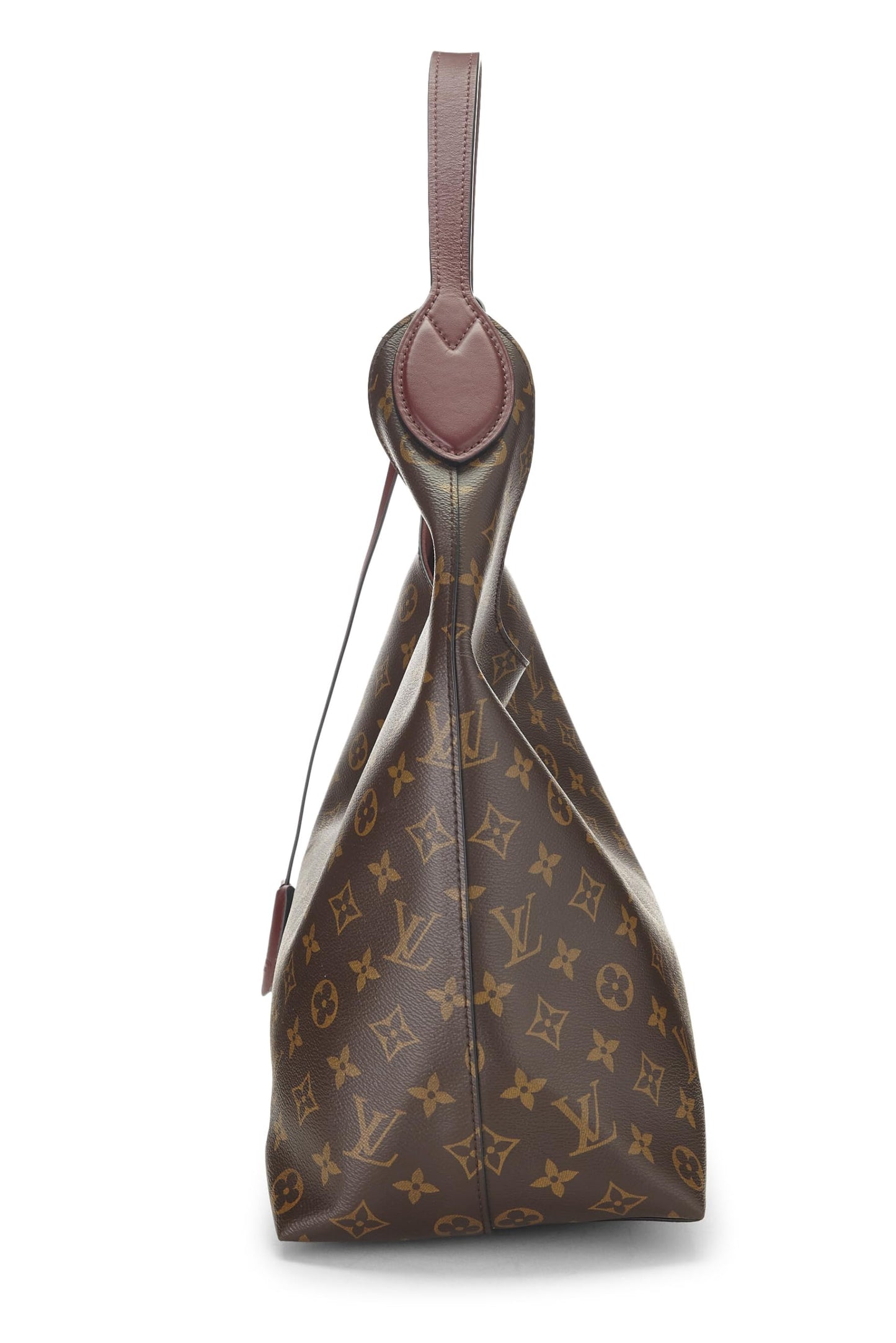 Louis Vuitton, Pre-Loved Burgundy Monogram Flower Hobo, Burgundy