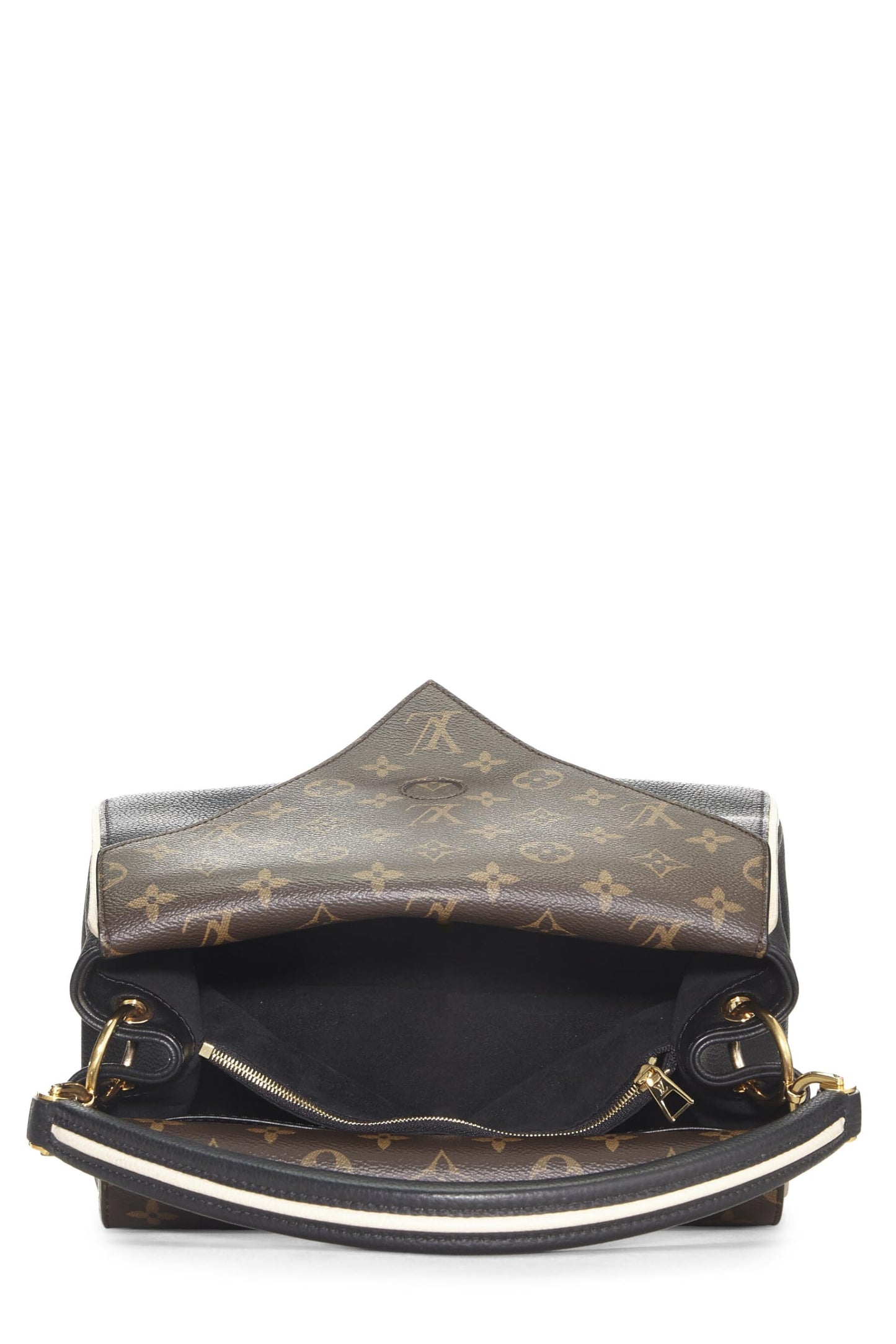 Louis Vuitton, Bolso negro con doble V y monograma Pre-Loved, Negro