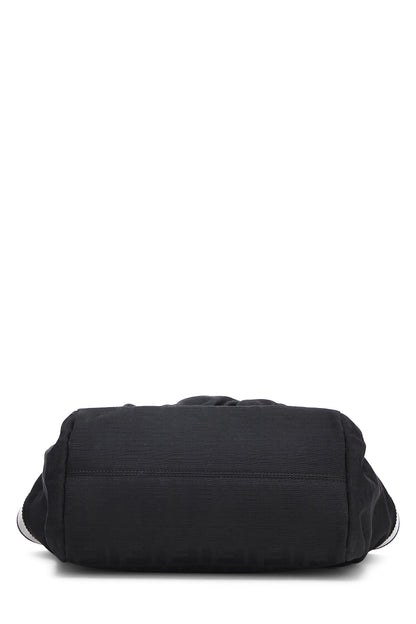 Fendi, sac fourre-tout Zucca Chef noir d'occasion, petit modèle, noir