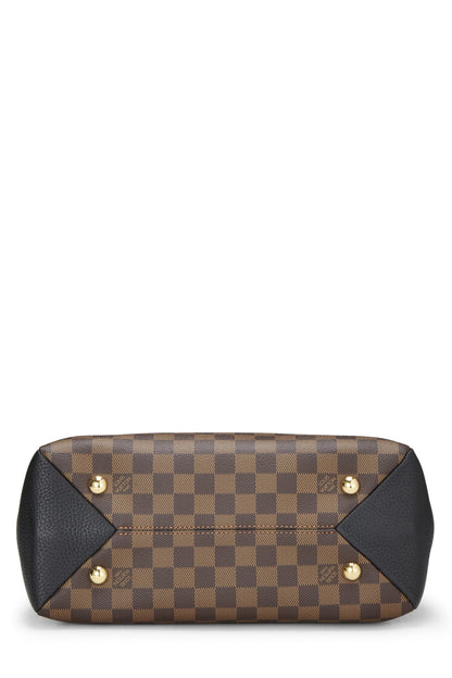 Louis Vuitton, Pre-Loved Damier Ebene Lona y cuero crema Bretaña, Negro