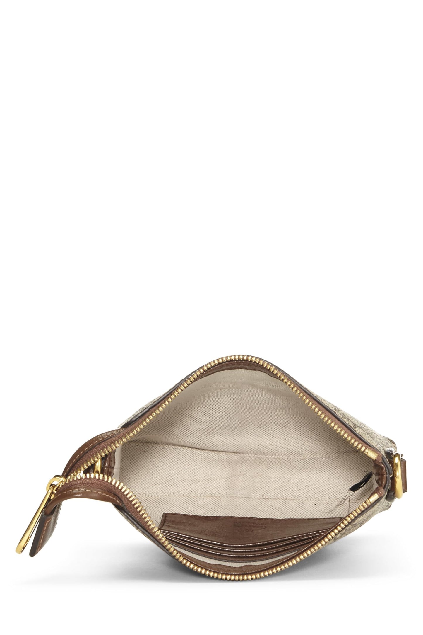 Gucci, pochette convertible en toile GG Supreme d'origine d'occasion, marron