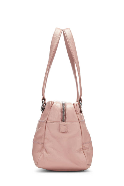 Chanel, sac Boston en chocolat rose Soft Caviar d'occasion, rose