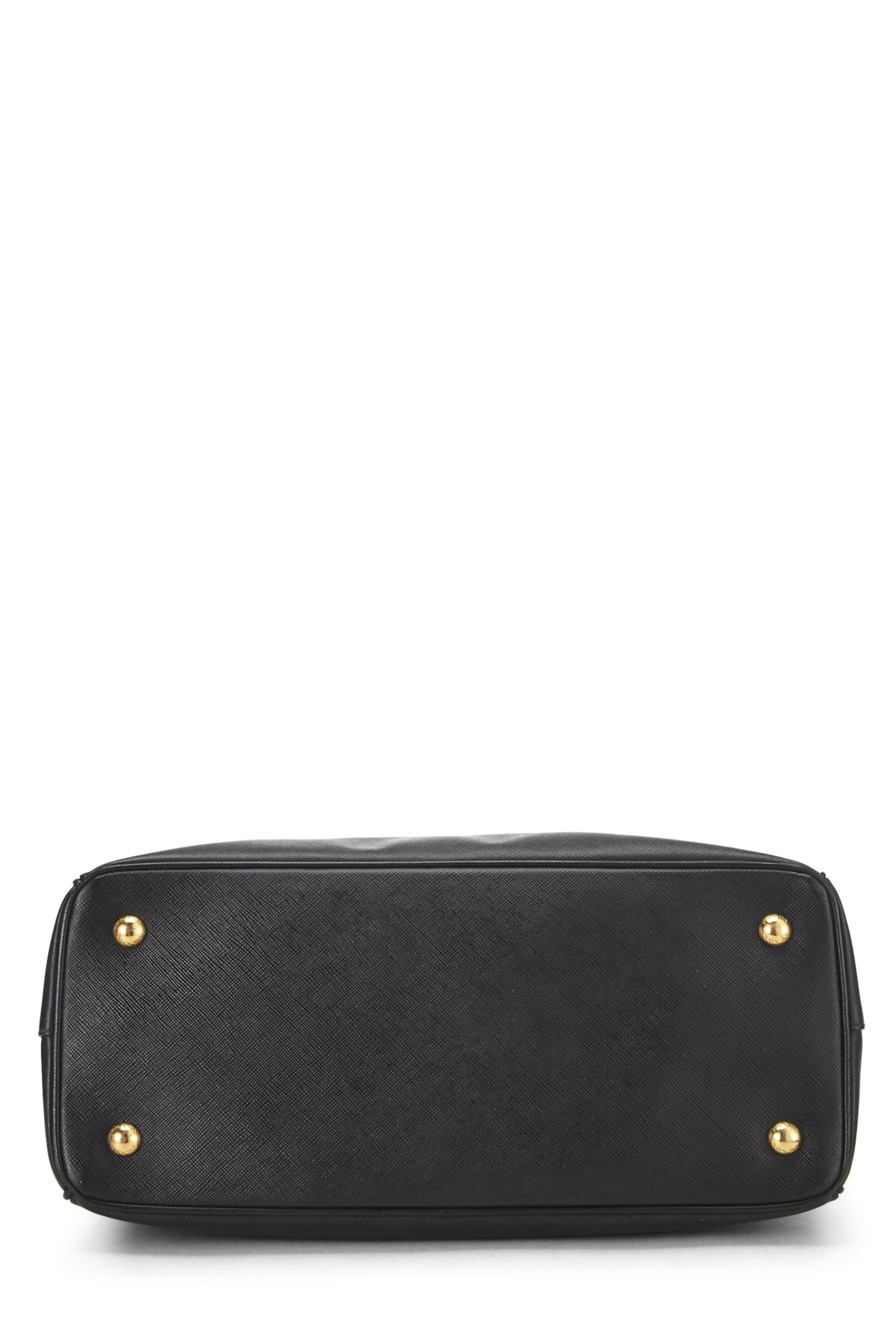 Prada, sac fourre-tout Executive moyen en saffiano noir d'occasion, noir