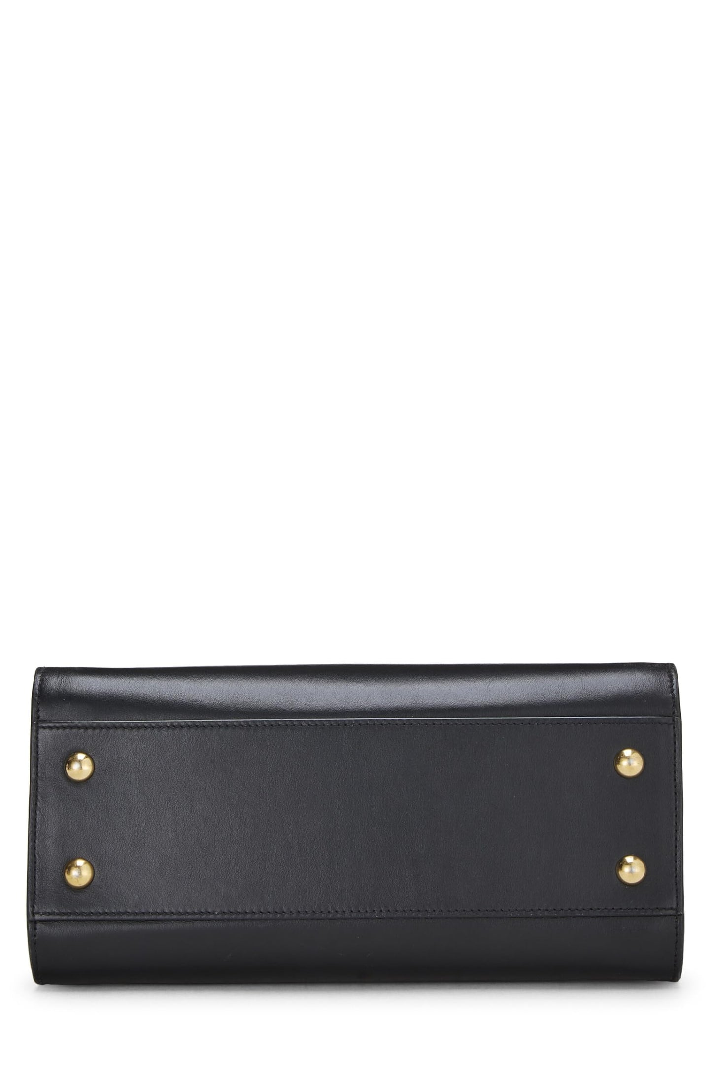 Yves Saint Laurent, Cabas Baby en cuir noir monogrammé d'occasion, noir