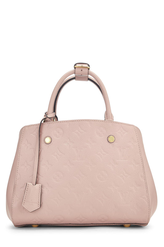 Louis Vuitton, Pre-Loved Pink Monogram Empreinte Montaigne, Pink