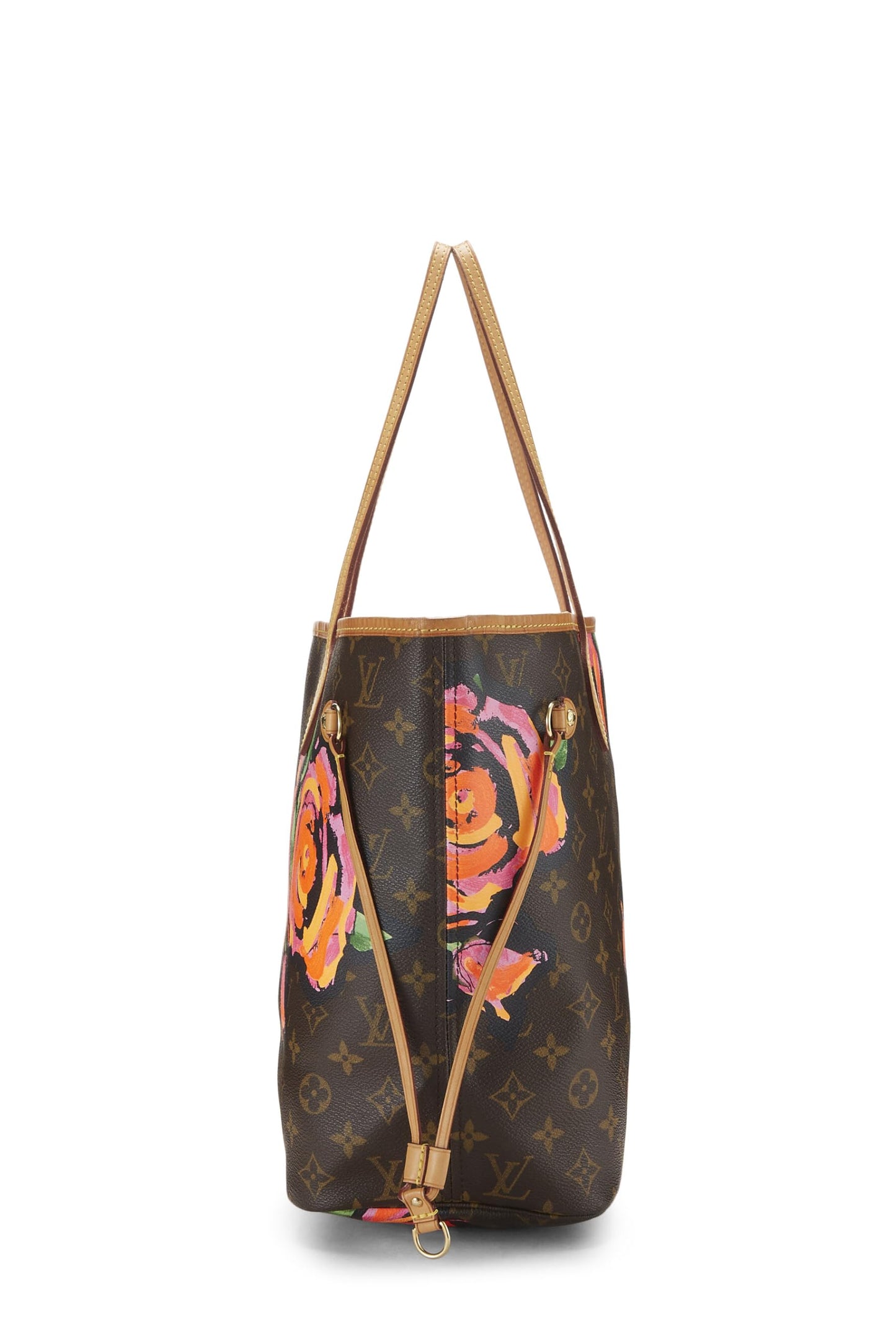 Louis Vuitton, Stephen Sprouse x Louis Vuitton Monogram Canvas Roses Neverfull MM, Marron