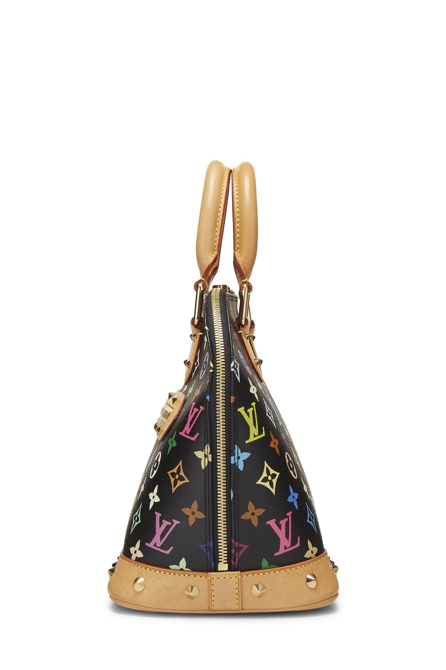 Louis Vuitton, Pre-Loved Takashi Murakami x Louis Vuitton Black Monogram Multicolore Alma PM, Black