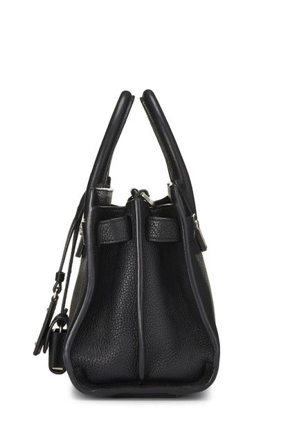 Yves Saint Laurent, Sac De Jour de piel de becerro negra Pre-Loved, Negro